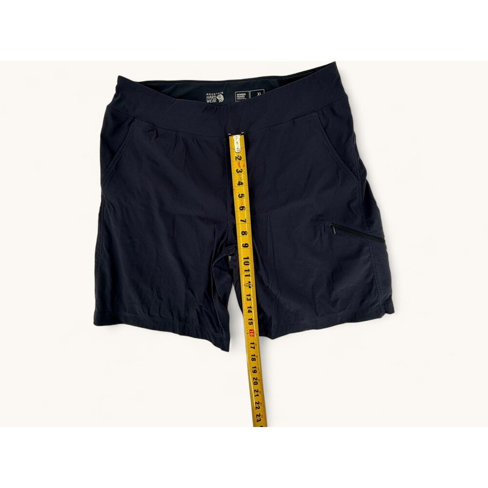 Mountain Hardwear Womens Shorts XL Navy Blue Pockets Zipper Hiking Activewear - Picture 7 of 15